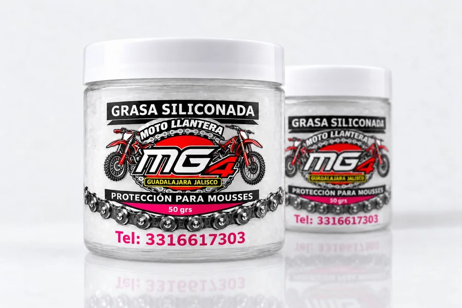 Grasa siliconada MG4: protección para mousses, 50 grs